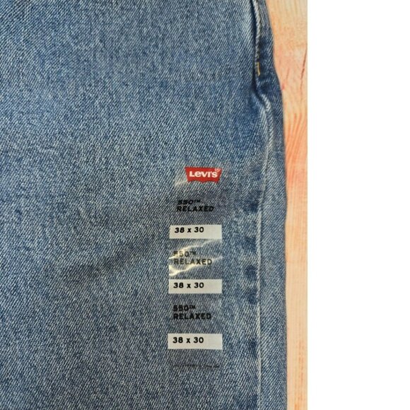 Levis Mens 550 Relaxed Fit Jeans 38x30 Blue Denim NWT - Picture 7 of 9